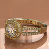 Classic Gold Split Shank Diamond Engagement Ring 1.13ct tw - 02US21